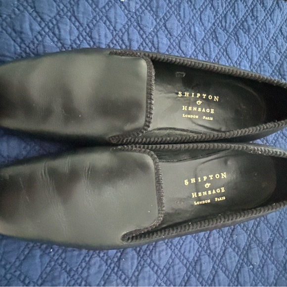 Shipton & Henbage British handmade leather smoking slippers - Picture 1 of 4